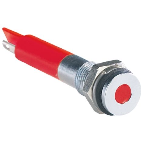 Voyant LED lumineux Rouge RS PRO, dia. 6mm, 12V c.c., taille de la lampe 3 mm, IP67 ( Prix pour 1 )