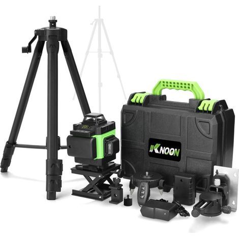 Multifunctional 16-line level set, green line laser level, 3° self-leveling, adjustable laser brightness, two batteries and one charger, 220V (1/5)