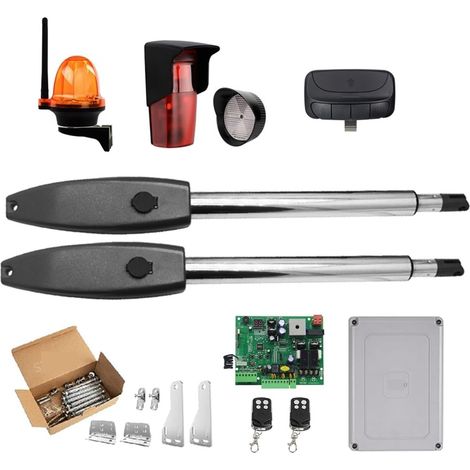 Kit d'ouvre-portes automatiques Kit d'ouvre-porte automatique opérateur de porte Double robuste for portes battantes doubles jusqu'à 16 pieds ou 880 lb moteur à courant alternatif pour accessoires de (1/5)