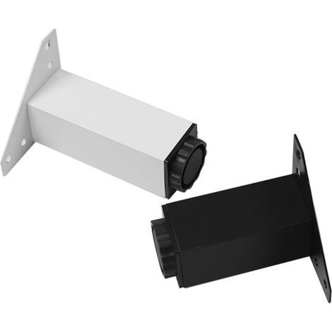 Lot de 4,Pieds pour Meubles, Vis Incluses,Pieds DIY en Alliage d'aluminiumS,10 cm,blanc (1/4)