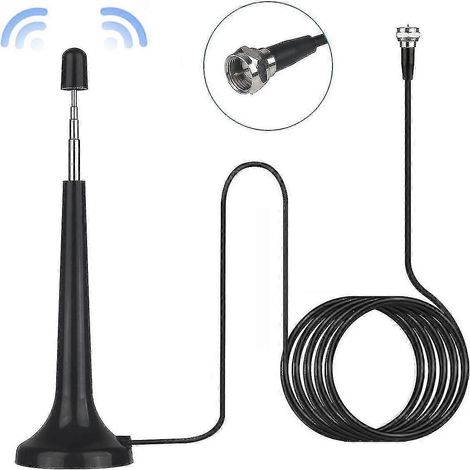 Antenne radio FM intérieure Ancable pour système Hi-Fi, tuner, amplificateur stéréo, système home cinéma, récepteur Hi-Fi (1/4)