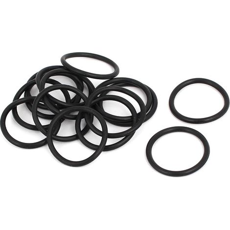 15 pièces 22mm x 1,9mm Nitrile Butadien Kautschuk O-ring Öldichtring Dichtung Schwarz (1/2)