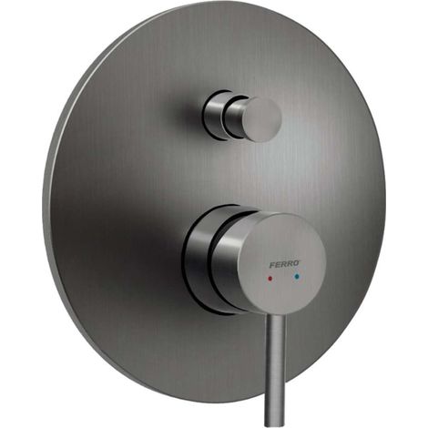 Novaservis Ferro Ciriculus - Unterputz-Armatur, für 2 Verbraucher, mit Grundkörper, gun metal BCK7PGM (1/2)