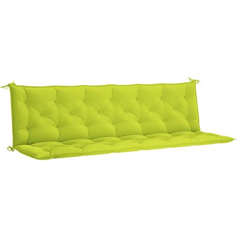 Maison Exclusive - Cuscino per Panca Verde Intenso 200x(50+50)x7 cm Tessuto Oxford