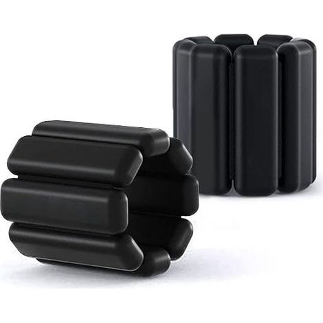1 Paire de Poids de Poignet,Poids de Cheville,Réglables Sangles Poignet Amovible,Bracelet de Poids Portable,Poids de Musculation Poignet/Jambe/Bras pour Exercice Jogging Yoga Danse Marche (1/5)
