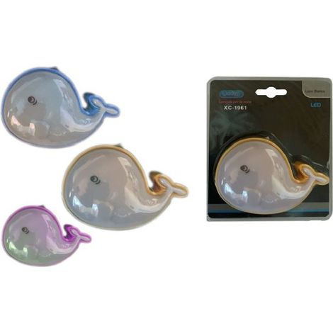 Veilleuse Led Forme Dauphin Lumière Blanche Lampe Chambre Enfant Xc-1961 (1/5)