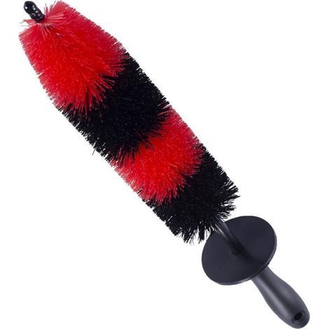 Brosse pour jantes en aluminium anodisé et laquée, 43 cm – idéale pour nettoyage approfondi des jantes alliage voiture & moto (1/4)