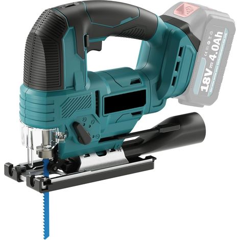 Akku-Pendelhubstichsäge für Makita 18 V, bürstenlos, 26-mm-Hub, 45° Gehrung und 2 Sägeblätter, ohne Akku (1/5)