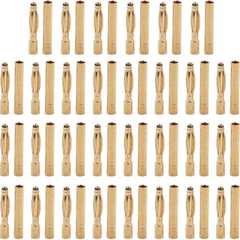 Lot de 30 connecteurs banane en laiton résistant à la corrosion, pour batteries
2.0. (1/5)
