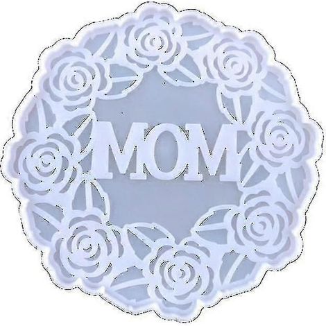Moule à colle en forme de goutte de cristal à faire soi-même pour la fête des mères, décoration de guirlande pour maman, moule à sous-verres (1/5)