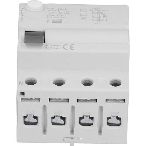 Residual current circuit breaker, 4P 63A 30mA 400V (1/5)