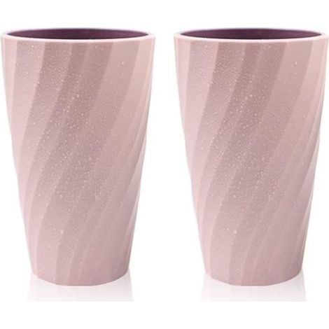 2 toothbrush holders, single and double (pink) (1/4)