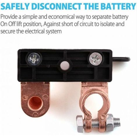 Interrupteur batterie rapide 6V/12V/24V anti-vol pour voiture, camion, bateau & moto (1/5)
