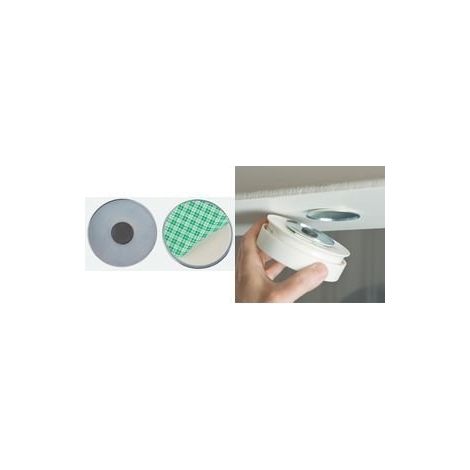 SUPPORT MAGNÉTIQUE UNIVERSEL POUR DÉTECTEUR DE FUMÉE : PAS BESOIN DE PERFORER UNITEC 46789