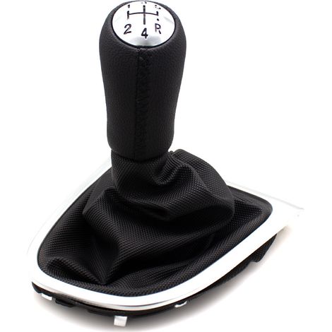 Suitable for Renault Koleos MK4 vehicles, 5-speed gear knob modification, gear knob accessory, black frame, 5-speed kit, one-piece. (1/4)