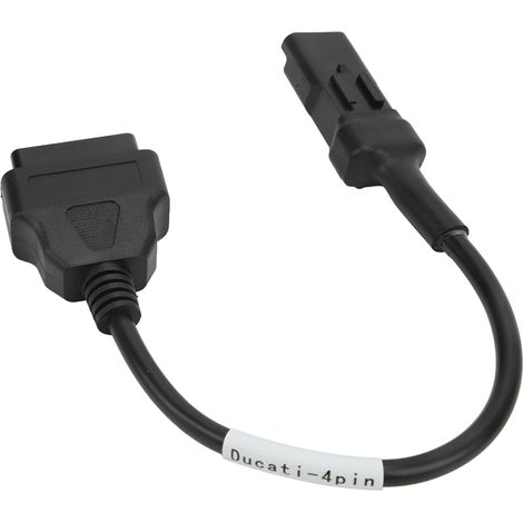 Connecteur de diagnostic moto 4 broches, câble adaptateur OBD professionnel de remplacement pour Ducati (1/5)