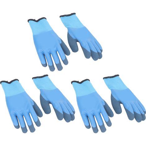 Lot de 3 paires de gants de travail d'hiver imperméables, résistants à l'huile, antidérapants et chauds, pour la construction et l'agriculture. (1/5)