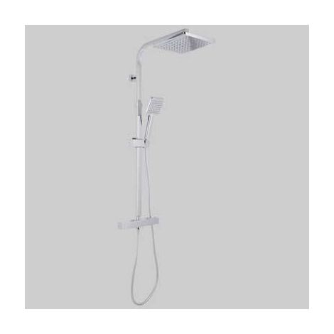 SET COLONNA SQUARE QUADRA CON MISCELATORE TERMOSTATICO Cromata