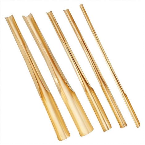Ensemble de 5 outils de sculpture en céramique en laiton doré pour emporte-pièces en argile (1/5)