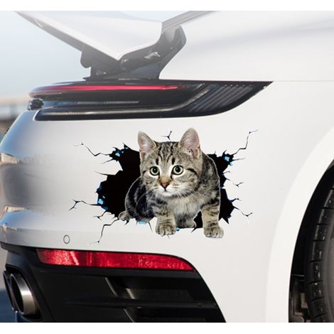 3D-Katzenaufkleber, niedlicher Katzen-Dekorationsaufkleber, Katzenaufkleber, Tiermotiv (1/5)