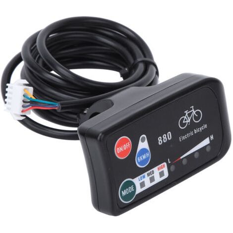 KT- LED880 Compteur pour Vélo avec Connecteur Normal et Écran de Contrôle - Accessoire Électrique de Modification pour Bicyclette