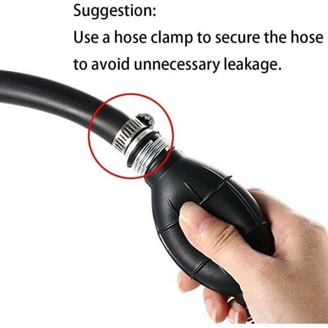 Pompa manuale in linea con bulbo di adescamento carburante da 8 mm per barche, lega, benzina, diesel, pompa universale per benzina, olio, acqua, pompa di trasferimento carburante, settore automobilist (1/4)