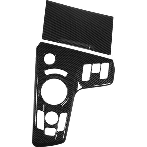 Abdeckung für das Schaltgetriebe in Carbonfaser-Optik, Konsolenschalthebel-Rahmenaufkleber als Ersatz für Kia Sportage Benziner (Linkslenker) (1/5)