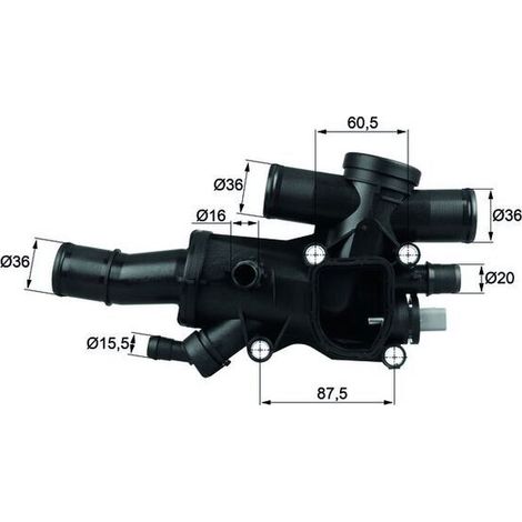 Thermostat, liquide de refroidissement MAHLE TH 44 83 CITROËN 1 256 951 1251116