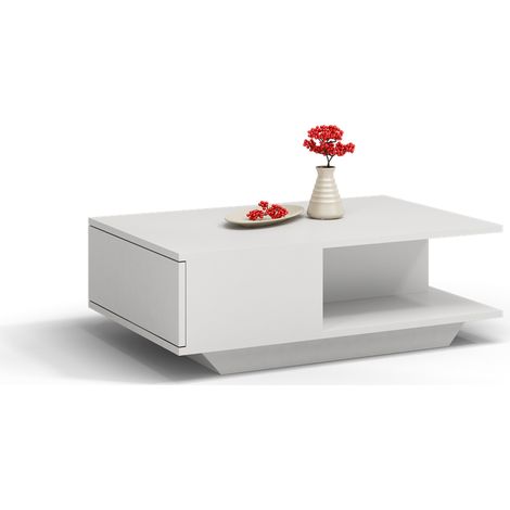 ZEKE  Contemporary coffee table 90x60x42 lounge/living room/office + storage niche  Modern Scandinavian style table  Side table