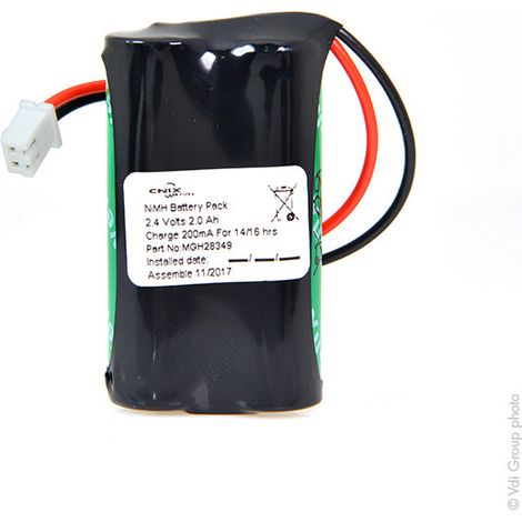 NX - Batterie eclairage secours 2.4V 2Ah XH