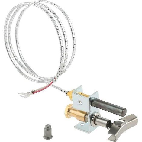 Ensemble brûleur pilote et thermopile avec câbles en fibre de verre et aluminium de 91 cm (36 po) pour foyers, friteuses et cuisinières à gaz (1/5)