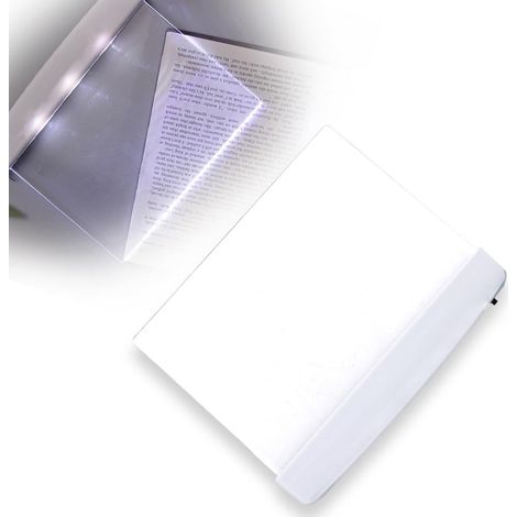 Lampe de Livre Plate LED Sans Fil – Marque-Page Lumineux pour Lecture Nocturne au Lit, Éclairage Clair des Pages (1/5)