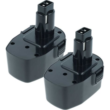 Vhbw – Batteries rechargeables 2x 1500 mAh NiMH 14,4 V – Remplacement pour Dewalt DC9091, DE9038, DE9091, DE9092, DE9094, DE9502, DW9094 - VHBW 2 X (1/4)