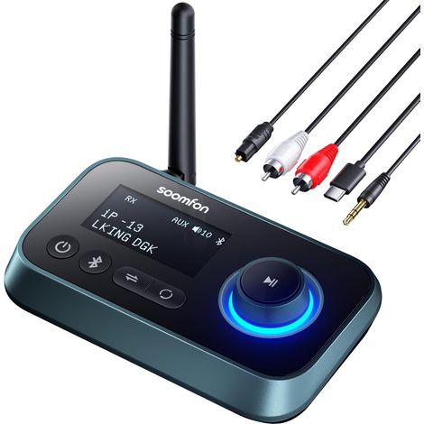 Émetteur Recepteur Bluetooth pour TV, 3 en 1 Adaptateur Bluetooth (1/5)