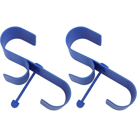 Supports pour poteaux de Piscine, Crochet pour Poteau de Piscine, Support Mural Multifonctionnel pour Outils de Piscines, pour tuyaux, brosses, balais, tuyaux (1/5)