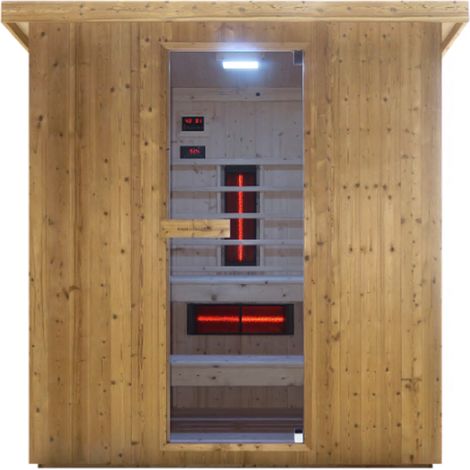 Outdoor Kombination Sauna und Infrarotkabine LAHTI für 4 - 6 Personen (1/5)