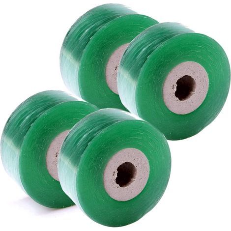 4 Rolls of Grafting Tape, 100m x 2cm, Stretchable Tree Grafting Tape, Plant Repair Tape, for Buds, Plants, Plant Repair (1/5)