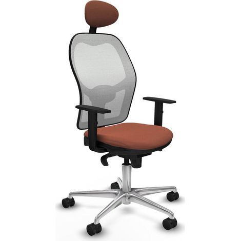 Piqueras y Crespo Chaise Ergonomique Blanc Confort Bureau (1/3)