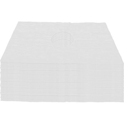 Lot de 200 couvre-visages jetables en non-tissé pour trou rond, housses de table de massage et de lit esthétique. (1/5)