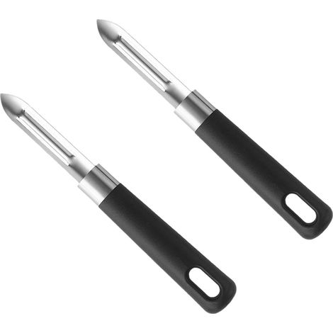 2pcs Éplucheur, Acier inoxydable, Double lame, Ergonomique, Ustensile cuisine, Fruits légumes