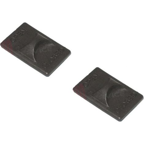 LEVA PIASTRINA PER GANCIO PANNELLO CAPPA NERO 2 PEZZI F 500 (1/2)