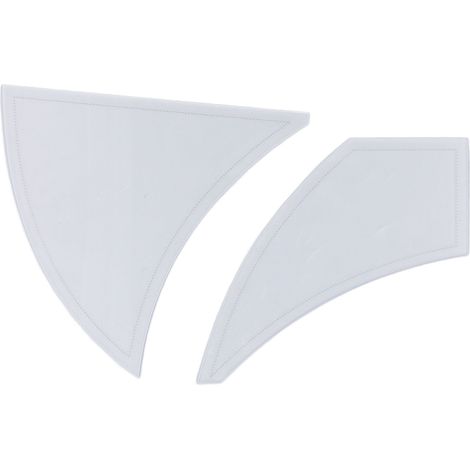 2PCS Règle à Couture Acrylique en Forme d'Éolienne pour Créateurs et Tailleurs Professionnels 12 et 14 Pouces (1/5)