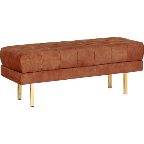 Bench ROSEVILLE Velvet Dark Red