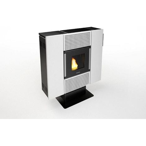 Pelletofen Square, weiss B 82 x T 27 x H 92 cm