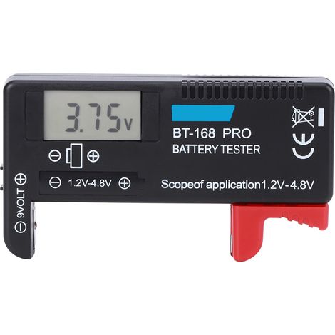 Testeur de batterie numérique LCD BT‑168PRO 1.2V‑4.8V pour piles bouton et petites piles (1/5)