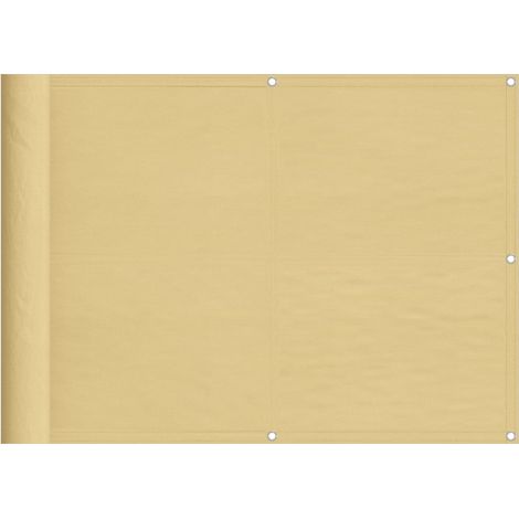 Écran de balcon,Brise Vue de terrasse,Toile de Balcon sable 75x600 cm 100% polyester oxford CFW514449 (1/5)