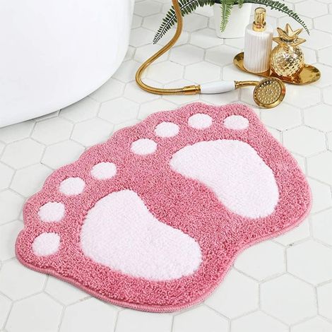 Bathroom Mat - Non-Slip - Water Absorbent - Microfiber Bath Mat - for Doormats - Bathtub, Shower (1/5)