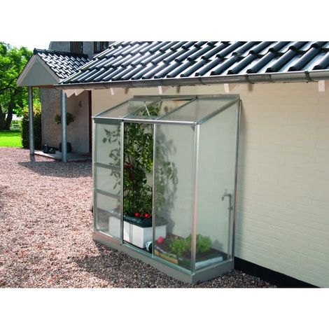 Gewächshaus Vitavia Ida 1300, Aluminium eloxiert und Polycarbonat 4 mm, 69x193 H182cm,von Ezooza (1/5)