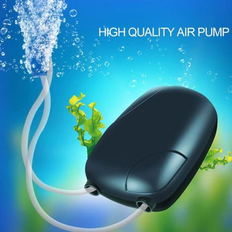 Pompa per ossigeno per acquario – Alta efficienza, basso consumo energetico, prestazioni stabili, ultra silenziosa, 220 V, 3 W/5 W, alimentatore non incluso, RS-390, spina europea -Crezuo