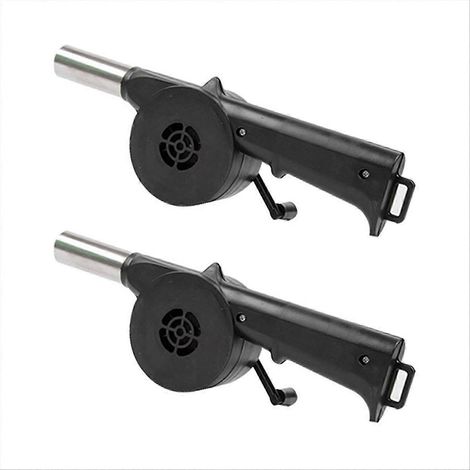 Set mit 2 tragbaren Grillventilatoren für das Grillen im Freien (1/5)